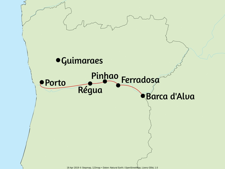 Rio Douro, Karte