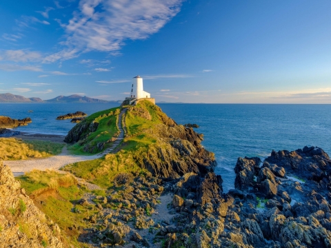 Wales, Leuchtturm, Anglesey