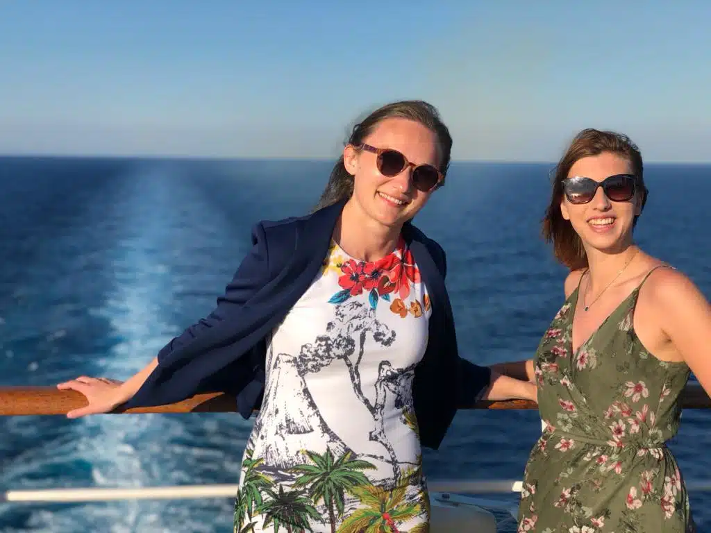 An Bord des Kreuzfahrtschiffes