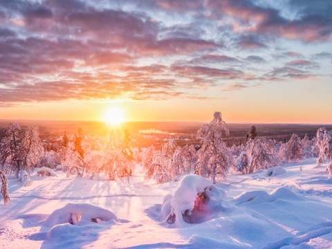 Finnland, Levi, Winterlandschaft