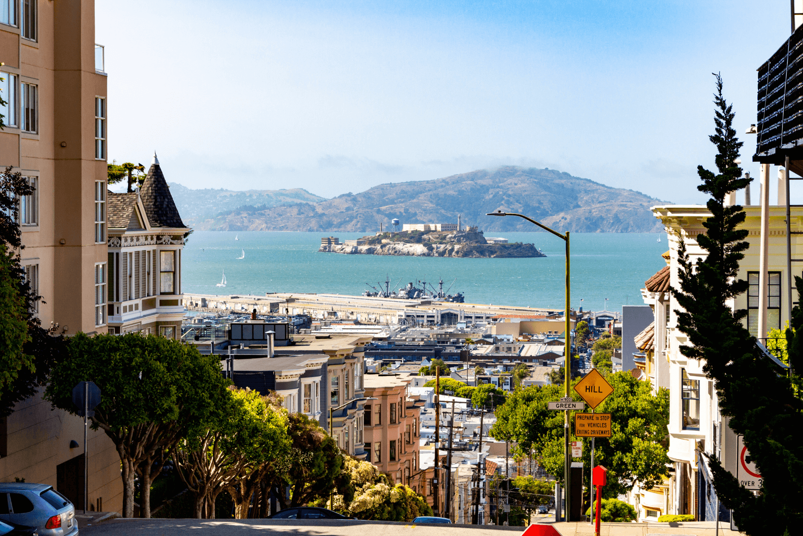 San Francisco mit Blick auf Alcatraz