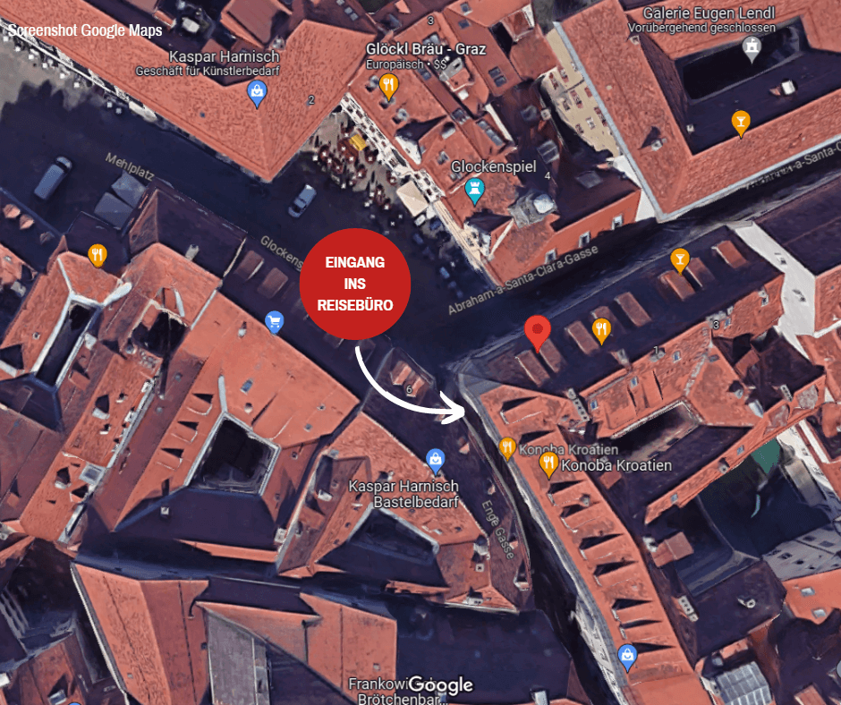 Google Maps: Neue Adresse RETTER Reisebüro